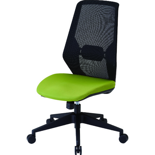 オレンジ色読みもの トラスコ中山 ＴＲＵＳＣＯ メッシュハイバックチェア“ＶＩＥＮＴＯ” 若い衆緑であること MCHYG                         8000