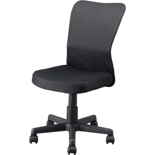 オレンジ色読みもの トラスコ中山 ＩＲＩＳ ５１７６６３ メッシュバックチェア ＯＦＣ－ＭＢ－Ｂ 黒いこと OFCMBB                        1256