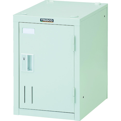 オレンジ色読みもの トラスコ中山 ＴＲＵＳＣＯ ミニロッカー １人用 白いこと 円筒錠式 SHW1A                         8000