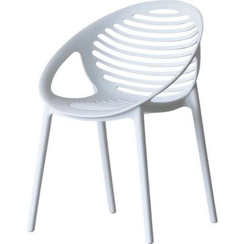 オレンジ色読みもの トラスコ中山 衝突 ＰＰ脂製 ティーグチェア 白いこと TEIGUECHAIRWHITE              2599