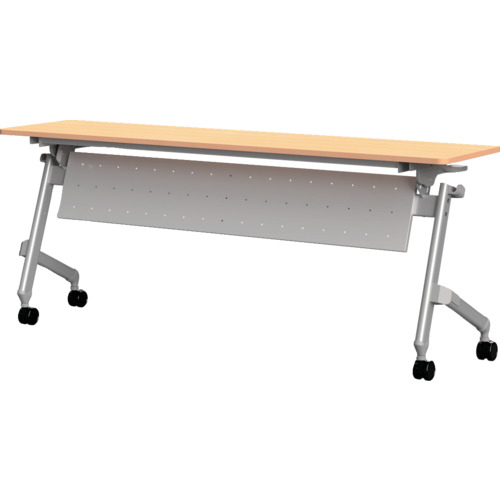 オレンジ色読みもの トラスコ中山 ＴＲＵＳＣＯ 折りたたみ話し合い速見表 ダイアログボックス付 １８００Ｘ４５０ 天板自然的 TNA1845PN                     8000