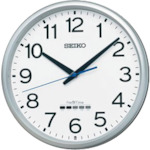 オレンジ色読みもの トラスコ中山 ＳＥＩＫＯ 電磁波掛け時計 セイコーネクスタイム ＺＳ２５４Ｓ しろがね色メタリック 差しわたし３１０粍 ZS254S                        8695