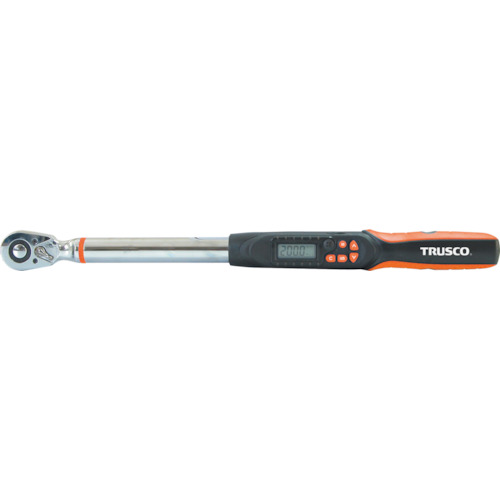 オレンジ色読みもの トラスコ中山 ＴＲＵＳＣＯ ラチェットデジタルトルクレンチ 差込角１２．７粍 ４０～２００Ｎｍ TT-100K