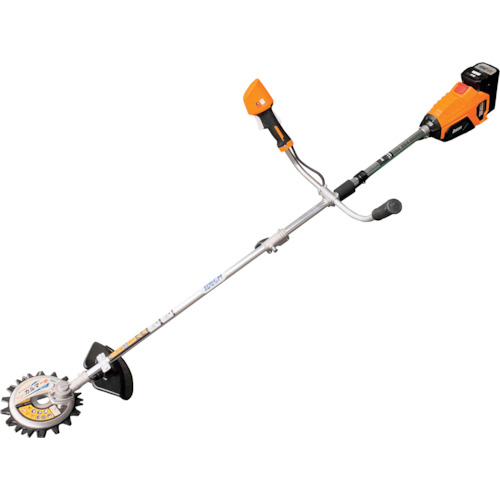オレンジ色読みもの トラスコ中山 ＩＤＥＣＨ ５８ＶＬｉ－ｉｏｎ乾電池回転させるハサミ刈払機 スーパーカルマーｅｌｅｘ 両手手持ち部分 ２．０Ａｈ乾電池 BBH800CU201                   1426