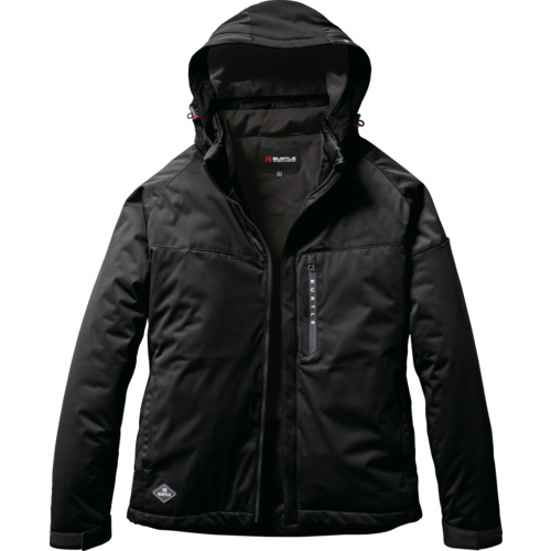 オレンジ色読みもの トラスコ中山 ＢＵＲＴＬＥ ストレッチフーディ防寒上衣 ３２６０－３５－Ｍ黒いこと 326035M                       6435
