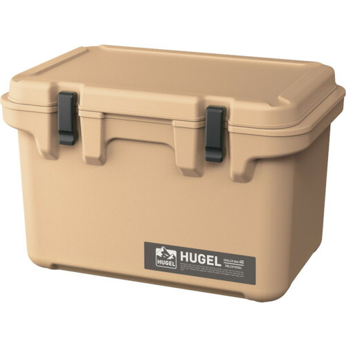 オレンジ色読みもの トラスコ中山 ＩＲＩＳ ２９０５２０ ＨＵＧＥＬ 冷房装置ボックス席 ４０Ｌ ベージュ TC40BE                        1256 工事一こま 意気組み打つ手
