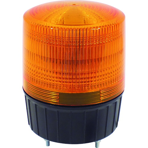 オレンジ色読みもの トラスコ中山 ＮＩＣＨＩＤＯ 大型ＬＥＤ回転させる灯 ＬＥＤフラッシャーランタン１２０ １００Ｖ 黄 NLA-120Y-100