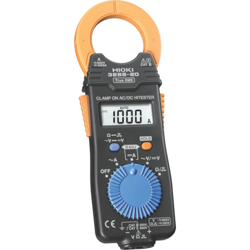 オレンジ色読みもの トラスコ中山 ＨＩＯＫＩ ＡＣ／コロンビア特別区クランプメータ ３２８８－２０ 328820                        6031