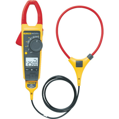 オレンジ色書き付け トラスコ中山 ＦＬＵＫＥ クランプメーター（真の効き目値印字機・Ｉｆｌｅｘプローブ付） 376                           6366