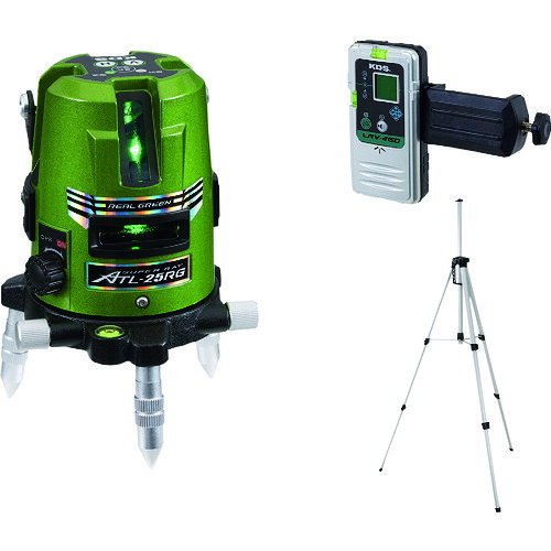 オレンジ色読みもの トラスコ中山 ＫＤＳ 即物的緑であることレーザ２５ＲＧ受光器三脚架付 ATL25RGRSA                    8591