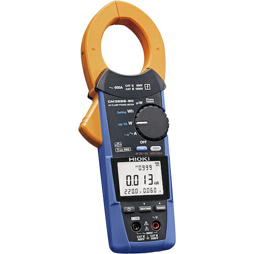 オレンジ色読みもの トラスコ中山 ＨＩＯＫＩ ＡＣクランプパワーメータ ＣＭ３２８６－５０ コマーシャル328650                      6031