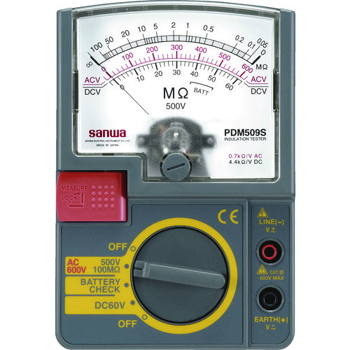 オレンジ色読みもの トラスコ中山 ＳＡＮＷＡ アナログ不成立踏みとどまる計 PDM509S                       3288