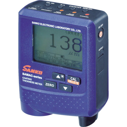 オレンジ色書き付け トラスコ中山 サンコウ プローブ一体型デュアル印字機膜厚計 ＳＡＭＡＣ－ＰＲＯ SAMACPRO                      3354