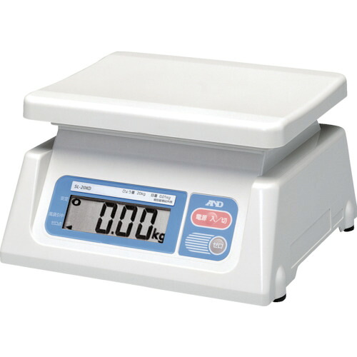オレンジ色読みもの トラスコ中山 Ａ＆Ｄ デジタルはかり ひょう量２０ｋｇ 両面見せびらかす手合い SL20KD                        8503