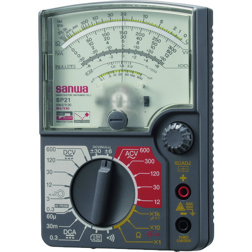 オレンジ色読みもの トラスコ中山 ＳＡＮＷＡ アナログマルチテスタ 導通呼びりん付き添い人 SP21                          3288