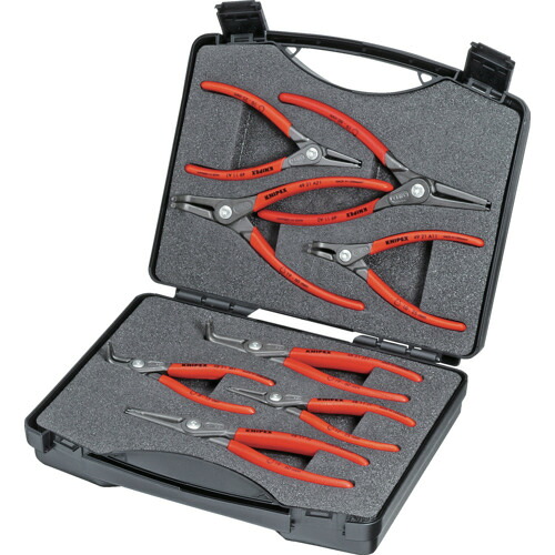 オレンジ色読みもの トラスコ中山 ＫＮＩＰＥＸ ００２１２５ ８本組 スナップリングプライヤー 002125                        2316