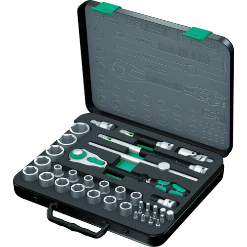 オレンジ色読みもの トラスコ中山 Ｗｅｒａ ８１００ＳＣ２ サイクロップラチェットセット １／２ 003645                        1361