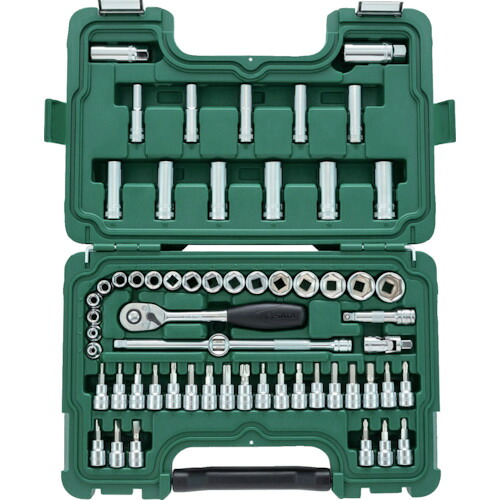 オレンジ色読みもの トラスコ中山 ＳＡＴＡ ３／８”ＤＲソケット鍵仕掛ける（６角手合い） 09004                         3482