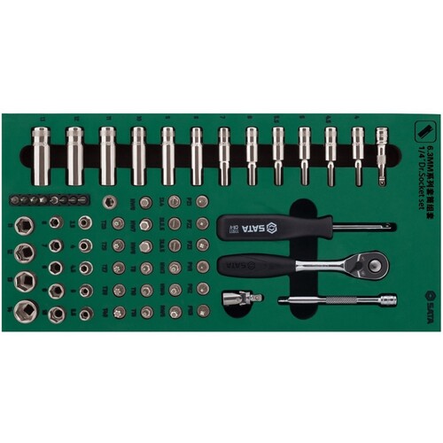 オレンジ色読みもの トラスコ中山 ＳＡＴＡ １／４”ＤＲソケット鍵書き割り（６角印字機）御盆入り口・入口 09901                         3482