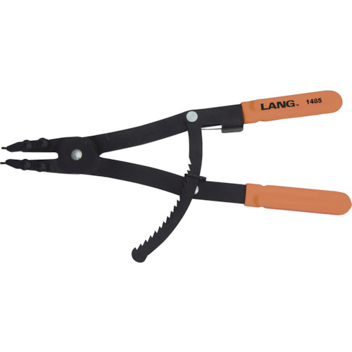 オレンジ色読みもの トラスコ中山 ＬＡＮＧＴＯＯＬＳ スナップリングプライヤー（穴用） 1485                          8794