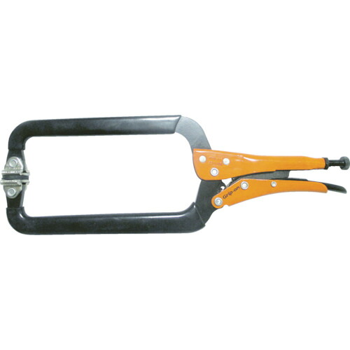 オレンジ色読みもの トラスコ中山 ＧＲＩＰ－ＯＮ 軽さＣ型クランプ ２７０粍 224L150P089                   2324