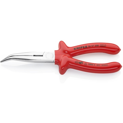 オレンジ色読みもの トラスコ中山 ＫＮＩＰＥＸ 不成立１０００Ｖ先曲ロングラジオペンチ（４０°） ディップコートハンドル 2627200                       2316