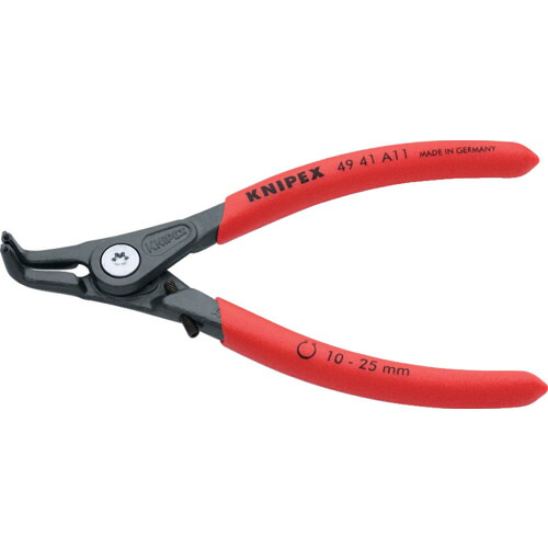 オレンジ色読みもの トラスコ中山 ＫＮＩＰＥＸ 軸用細やかスナップリングプライヤー９０度 オープンリミッター付き添い人 １０－２５粍 4941A11                       2316