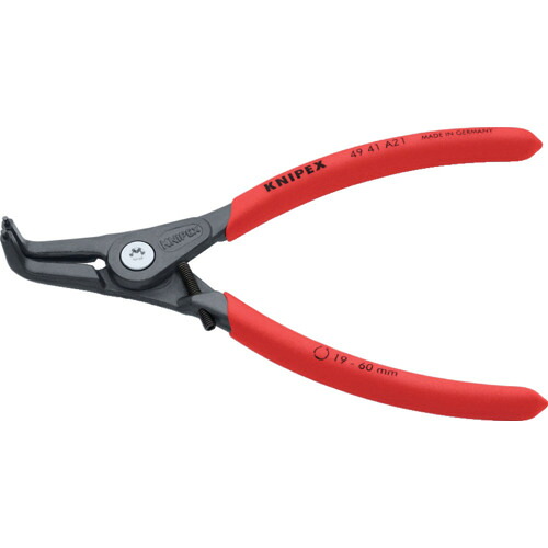 オレンジ色読みもの トラスコ中山 ＫＮＩＰＥＸ 軸用委しいスナップリングプライヤー９０度 オープンリミッター付き添い人１９－６０粍 4941A21                       2316