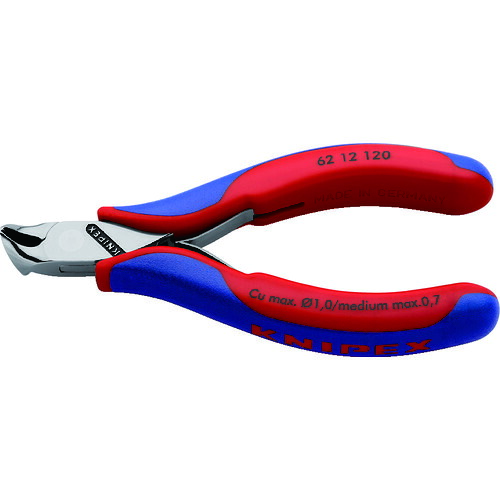 オレンジ色読みもの トラスコ中山 ＫＮＩＰＥＸ ６２１２－１２０ 電子工学斜ニッパー 6212120                       2316