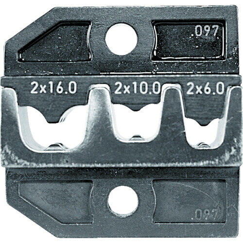 オレンジ色書き付け トラスコ中山 ＲＥＮＮＳＴＥＩＧ 圧着ダイス型 ６２４－０９７ フェ置き目端子２Ｘ６、２Ｘ１０、 62409730                      8147