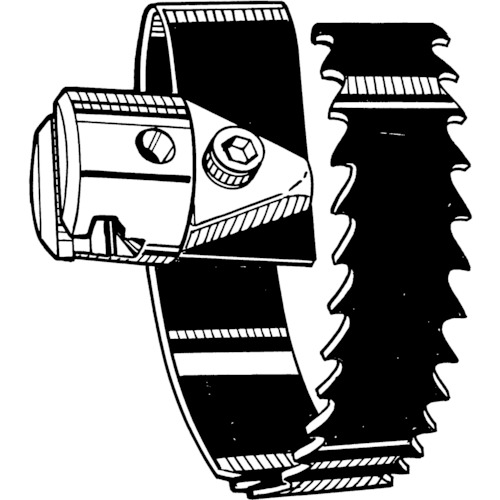 オレンジ色読みもの トラスコ中山 ＲＩＤＧＩＤ 水抜き管洗い濯ぎ機用一部分 渦巻き鋸刃カッタ（５７粍） Ｔ‐１１０ 62920                         8681