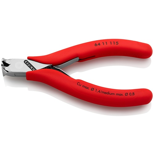 オレンジ色読みもの トラスコ中山 ＫＮＩＰＥＸ エレクトロニクスエンドカッティングニッパー 閃光電球撥ねのける 可塑性物質手持ち部分 6411115                       2316