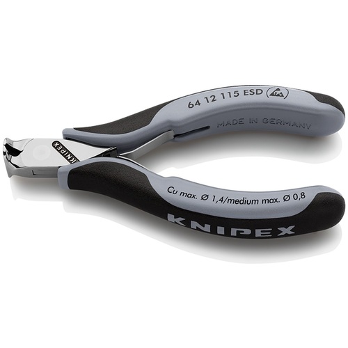 オレンジ色読みもの トラスコ中山 ＫＮＩＰＥＸ エレクトロニクスエンドカッティングニッパー 閃光電球撥ねのける ＥＳＤコンフォートハンドル（静電気押しとどめる） 6412115ESD                    2316