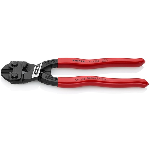 オレンジ色読みもの トラスコ中山 ＫＮＩＰＥＸ ２００粍 ミニクリッパー リセス付 可塑性物質手持ち部分 7131200                       2316