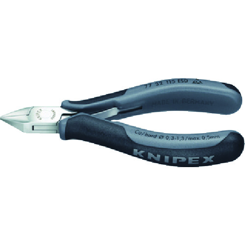 オレンジ色読みもの トラスコ中山 ＫＮＩＰＥＸ ＥＳＤ委しい用ニッパー １１５粍 7732115ESD                    2316