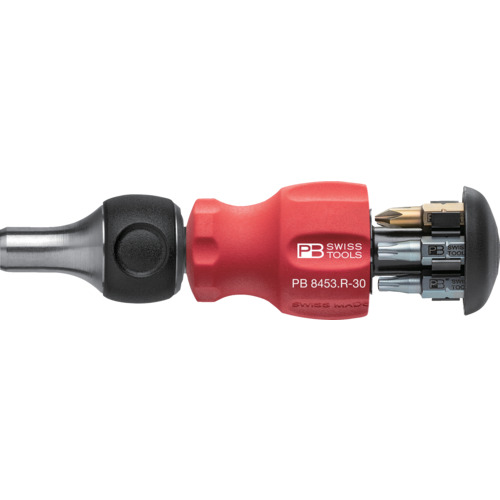 オレンジ色読みもの トラスコ中山 ＰＢスイスツールズ ８４５３Ｒ－３０Ｖ０１ スタービー差替ラチェットドライバ六角仕掛ける 8453R30V01                    6317