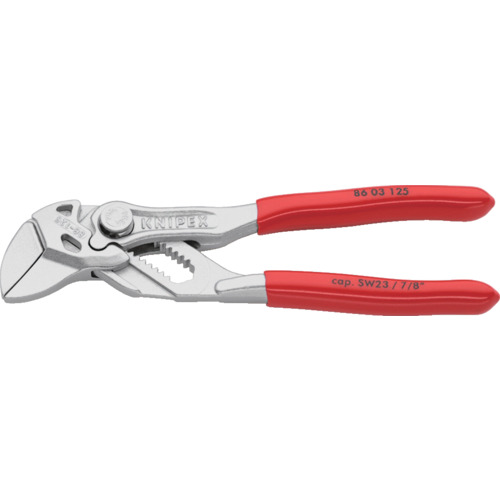 オレンジ色読みもの トラスコ中山 ＫＮＩＰＥＸ ペンチ鍵 ソフトプラスチックハンドル Crメッキ １２５粍 8603125                       2316