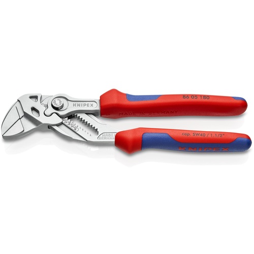 オレンジブック トラスコ中山 ＫＮＩＰＥＸ　プライヤーレンチ　コンフォートハンドル　クロムメッキ　クロムメッキ　１８０ｍｍ 8605180 2316｜CRECOTE　店