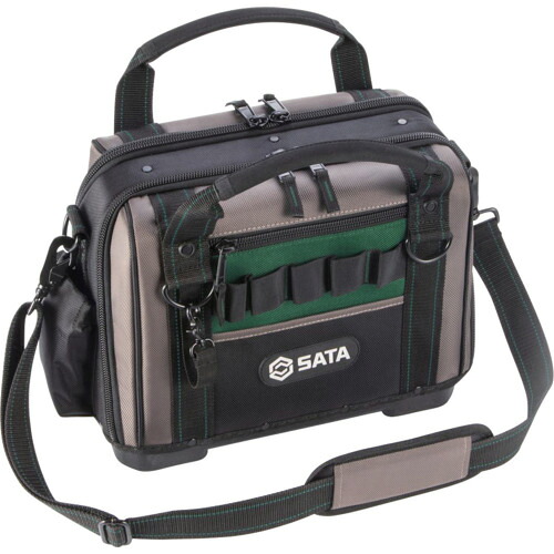 オレンジ色読みもの トラスコ中山 ＳＡＴＡ ダブルサイドツールバッグ ３５０×２００×２８０粍 95189                         3482