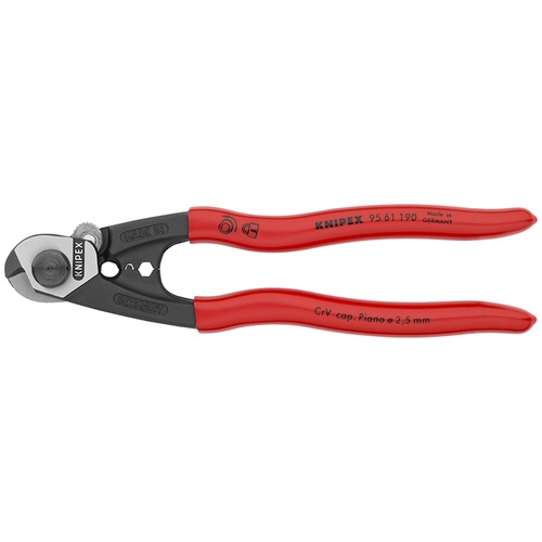 オレンジ色読みもの トラスコ中山 ＫＮＩＰＥＸ ワイヤーロープカッター １９０粍 9561190                       2316