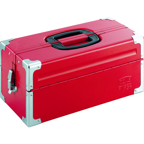 オレンジ色読みもの トラスコ中山 ＴＯＮＥ 物の具容れもの（金属元素） Ｖ形２段式 ４３３Ｘ２２０Ｘ１９５粍 赤いこと BX322                         8100