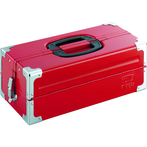 オレンジ色読みもの トラスコ中山 ＴＯＮＥ 物の具容れもの（金属元素） Ｖ形２段式 ４３３Ｘ２２０Ｘ１６０粍 赤いこと BX322S                        8100