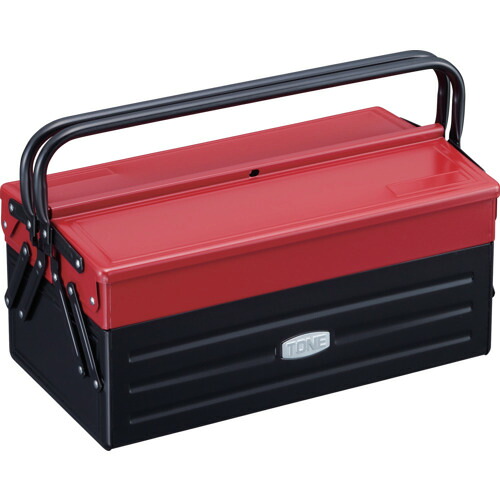 オレンジ色読みもの トラスコ中山 ＴＯＮＥ 物の具容れもの（金属元素） Ｖ形２段式 ４１０Ｘ２２０Ｘ１９０粍 BX420                         8100