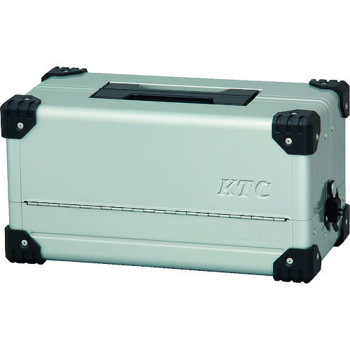 オレンジ色読みもの トラスコ中山 ＫＴＣ スチール写真製物の具箱 両開き金属元素容れもの（しろがね色） 間口４４０×奥ふかさ２３３×高さ２３０粍 EK10A                         2285