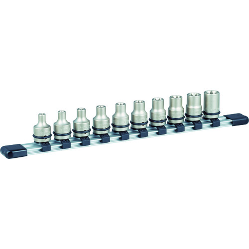 オレンジ色読みもの トラスコ中山 ＴＯＮＥ 差しひびき用トルクスソケットセット（保持者付） １０ｐｃｓ HATXE310                      8100