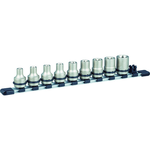 オレンジ色読みもの トラスコ中山 ＴＯＮＥ 差しひびき用トルクスソケットセット（保持者付） ９ｐｃｓ HATXE409                      8100
