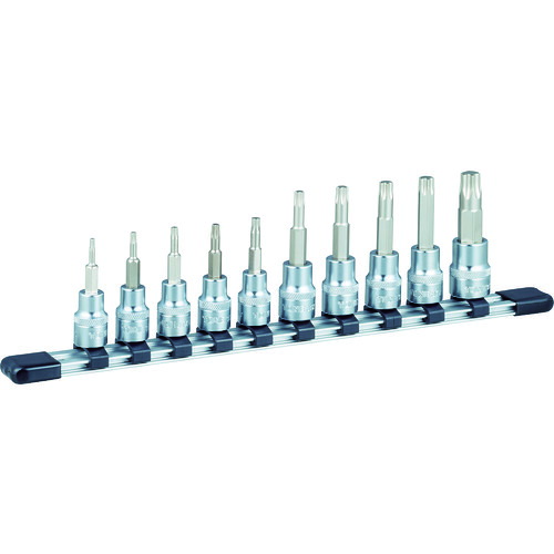 オレンジ色読みもの トラスコ中山 ＴＯＮＥ トルクスソケットセット（豪然たる手合い保持者付） １０ｐｃｓ HTX310                        8100