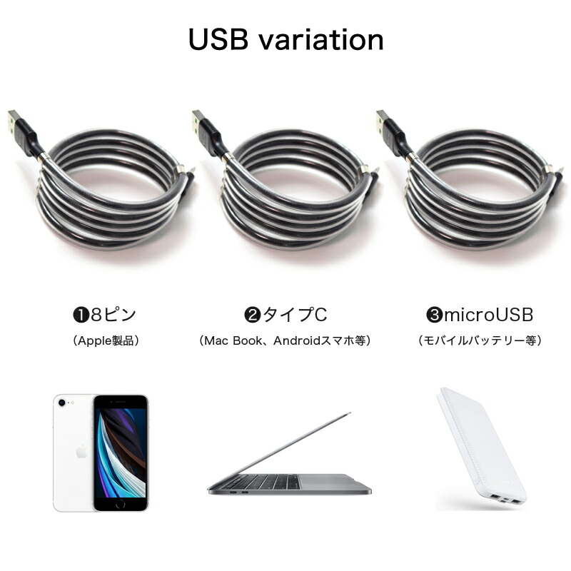 推奨 編み込み マグネット 収納 充電 ケーブル microUSB Type-C iPhone 高速充電 データ転送 コンパクト 折りたたみ 磁石 で  くっつく amazingimoveis.com.br