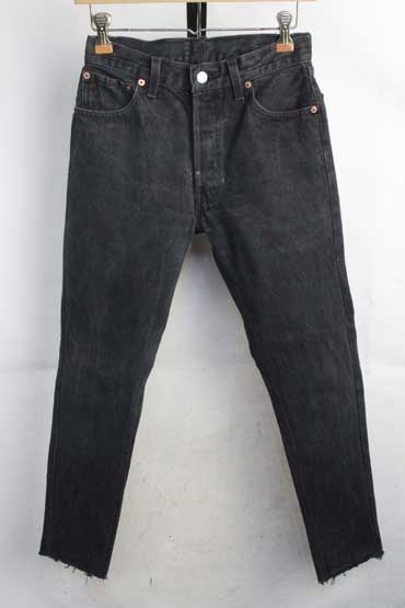 90s USA製 リーバイス 501 ブラック デニム サルファブラック 後染め 90年代 90s リーバイス ジーンズ 黒 アメリカ製 ストレート ブラック