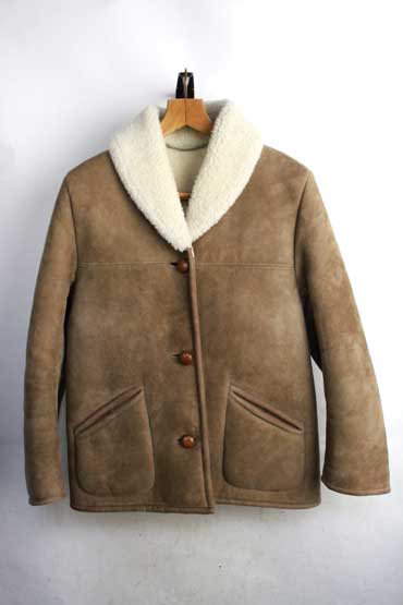 楽天市場】シープスキン ムートンコート 英国製 メンズL ヴィンテージ